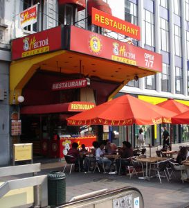 Famous Hector Chicken halal restaurant in Brussels.