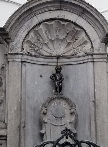 Famous statue of little boy in Brussels.