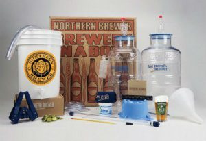 A complete homebrew kit from Northern Brewer complete with big mouth bubbler carboys.